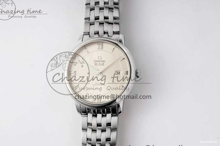 0506 Bright De Ville SS DIWF 1:1 Best Edition Silver Dial SS Markers on SS Bracelet MIYOTA 7848